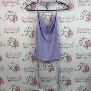 Wearever tank top cinched string sides stretchy Lavender Top comfy Y2K